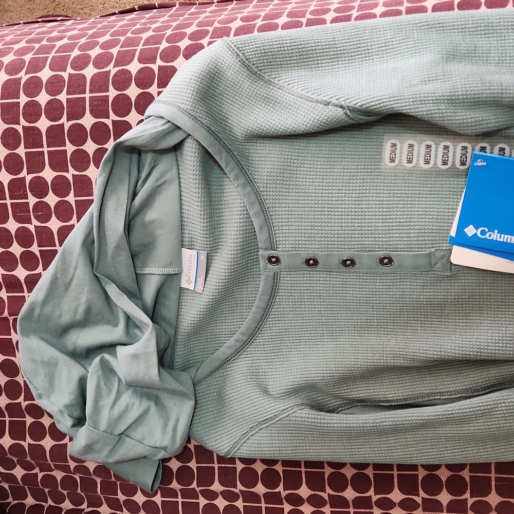 Columbia Henley Long Sleeve Weekday Waffle